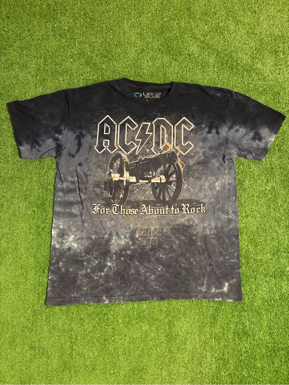 AC/DC For Those About To Rock Liquid Blue T-Shirt